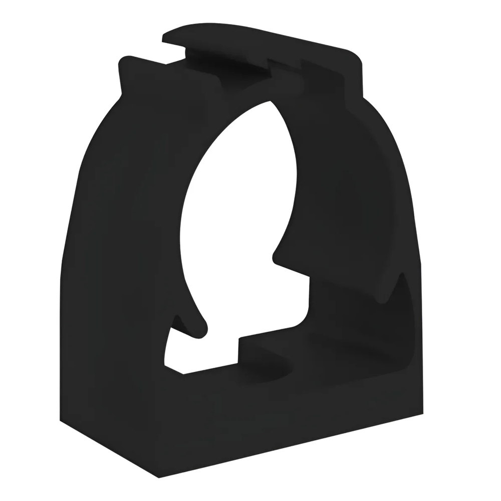ABRAÇADEIRA PVC PRETA PLÁSTICA 3/4"