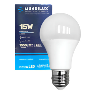 LÂMPADA LED BULBO 15W MUNDILUX