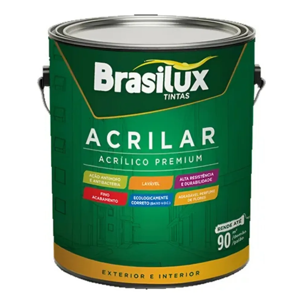 TINTA ACRILAR BRANCO NEVE 3,6L BRASILUX